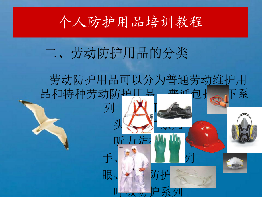 特種勞動(dòng)防護(hù)用品銷售 《個(gè)人防護(hù)用品培訓(xùn)》PPT課件指南